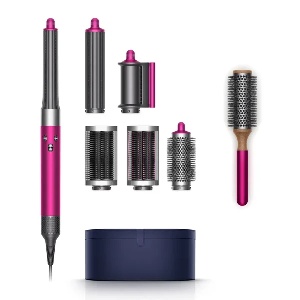 Dyson Airwrap Haarstyler Fuchsia Nickel Complete Long Produkt Set Bürste