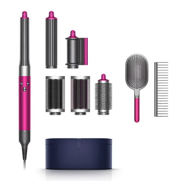 Dyson Airwrap Haarstyler Fuchsia Nickel Complete Long Produkt Set Kamm
