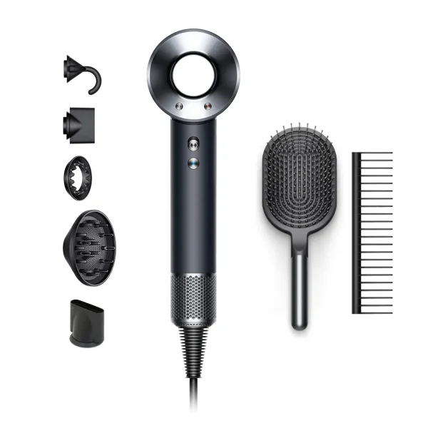 Dyson Supersonic Haartrockner schwarz/nickel inkl. Haarbürsten Set