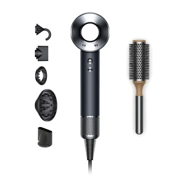 Dyson Supersonic Haartrockner Schwarz/Nickel inkl. Volumenbürste