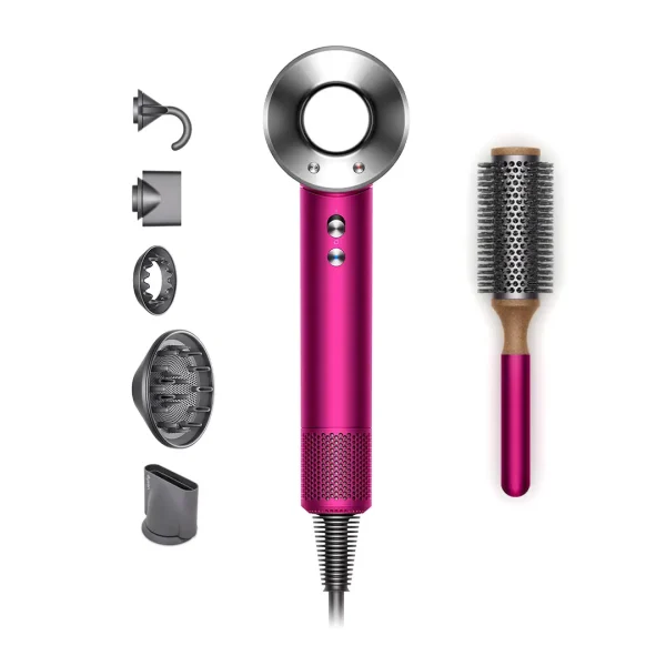Dyson Supersonic Haartrockner Fuchsia/Nickel inkl. Volumenbürste