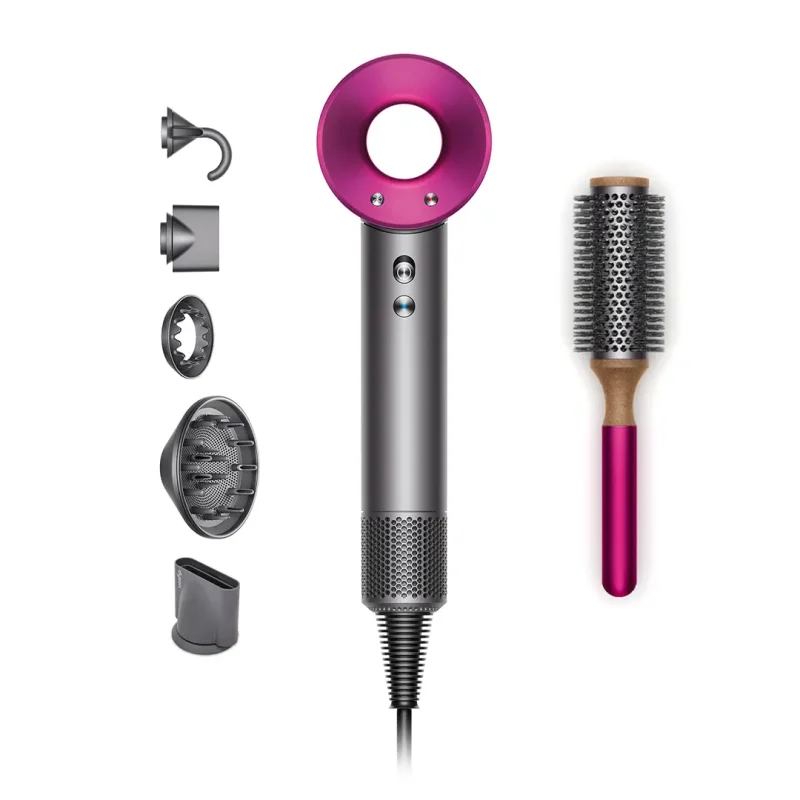 Dyson Supersonic Haartrockner Antrahzit/Fuchsia inkl. Volumenbürste