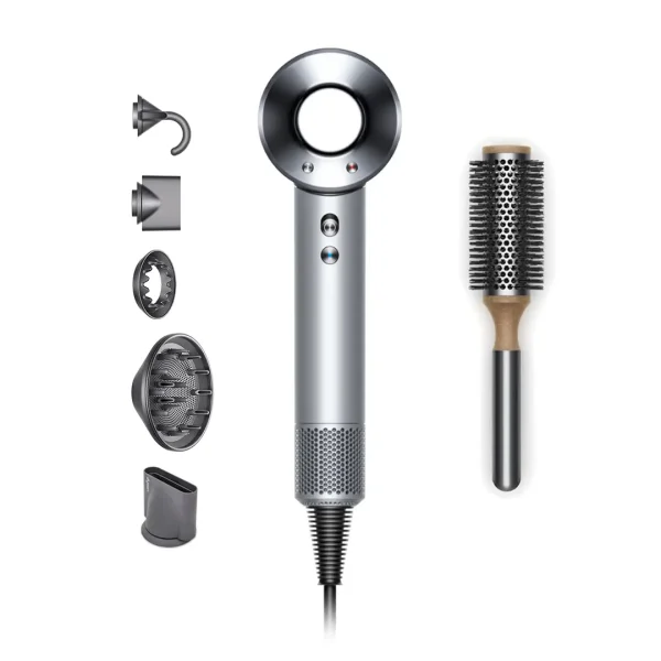 Dyson Supersonic Haartrockner Weiß inkl. Volumenbürste