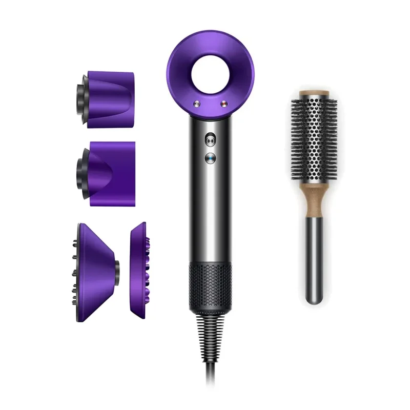 Dyson Supersonic Haartrockner Schwarz/Violett Set Bürste